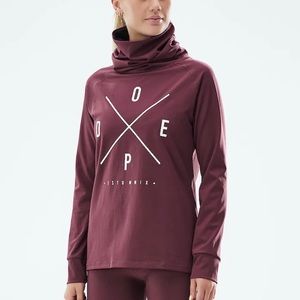 NWOT Dope Snow Snuggle 2X-UP W Women's Base Layer Top Burgundy